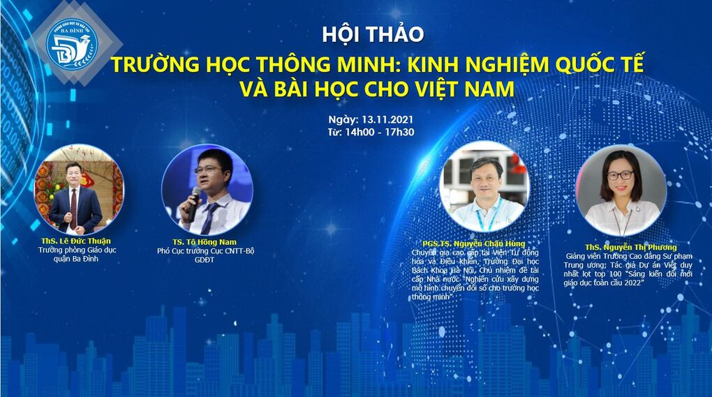 Trường TH Ba Đình tham dự Hội thảo "Trường học thông minh: Kinh nghiệm quốc tế và bài học cho Việt Nam"