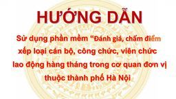 Hướng dẫn sử dụng phần mềm “Đánh giá, chấm điểm xếp loại cán bộ, công chức, viên chức, lao động hàng tháng trong các cơ quan, đơn vị thuộc thành phố Hà Nội"
