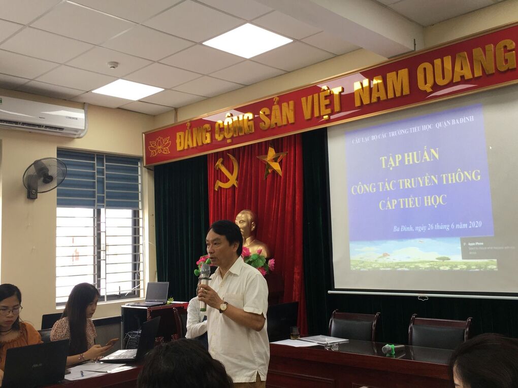 Quận Ba Đình tổ chức tập huấn công tác truyền thông trong các trường Tiểu học