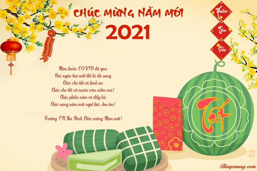Trường Tiểu học Ba Đình chúc mừng năm mới Tân Sửu 2021!