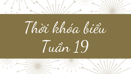 Trường TH Ba Đình thông báo Nội dung học trực tuyến - Tuần 19 (Từ ngày 17/1 đến ngày 21/1/2022)