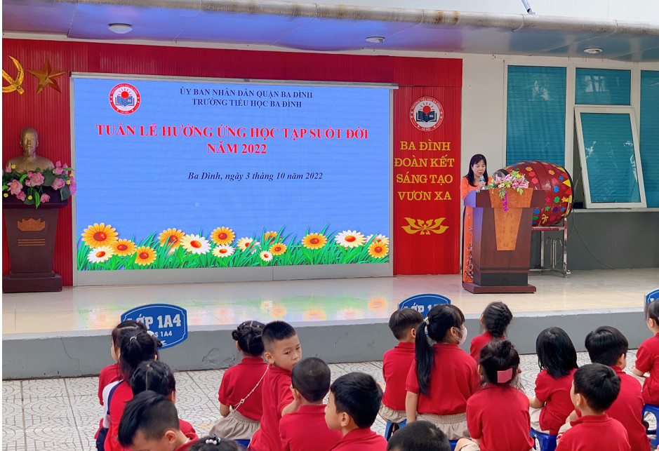 Trường Tiểu học Ba Đình phát động "Tuần lễ hưởng ứng học tập suốt đời" năm 2022