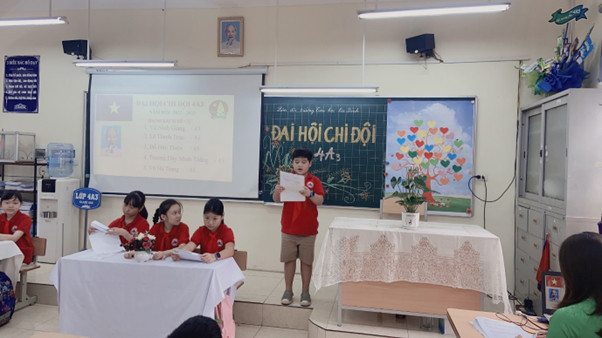 Đại hội chi đội mẫu  - Niềm tự hào của các bạn Đội viên 4A3