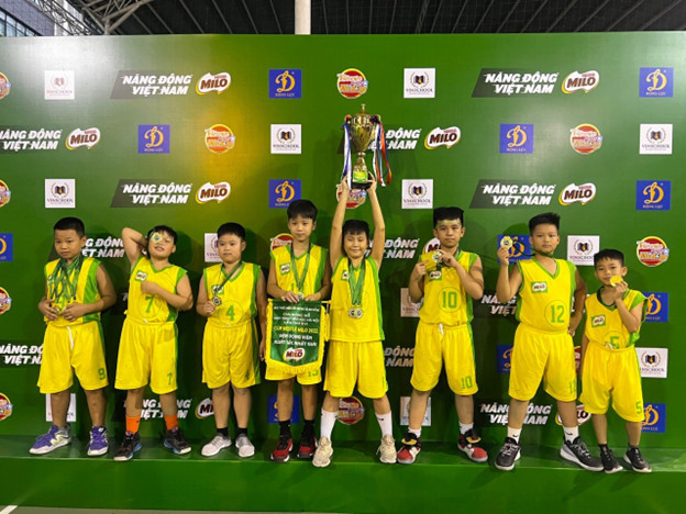 Team Ba Đình giành ngôi Vô địch Giải Bóng rổ học sinh Tiểu học Hà Nội - Cup Nestle Milo năm 2022