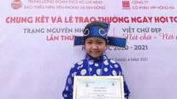 Học sinh Ngô Ngọc Châm - Tự hào "Bảng nhãn" nhỏ tuổi của trường Tiểu học Ba Đình