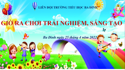 Giờ ra chơi trải nghiệm, sáng tạo của các bạn học sinh trường Tiểu học Ba Đình