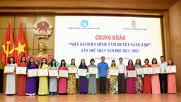 9 nhà giáo dự “Giải thưởng nhà giáo Ba Đình tâm huyết, sáng tạo”