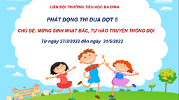 Liên đội trường Tiểu học Ba Đình phát động thi đua đợt 5 năm học 2021- 2022