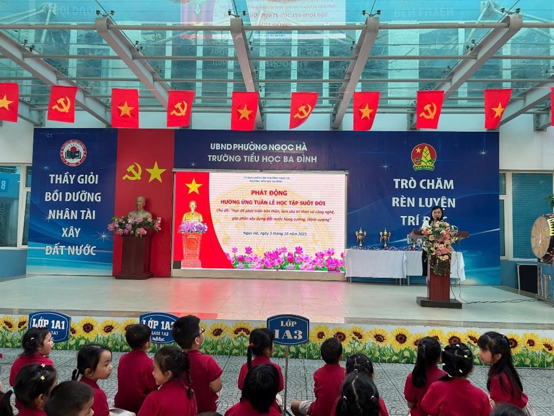 Trường Tiểu Học Ba Đình Hưởng ứng "Tuần lễ Học tập suốt đời"