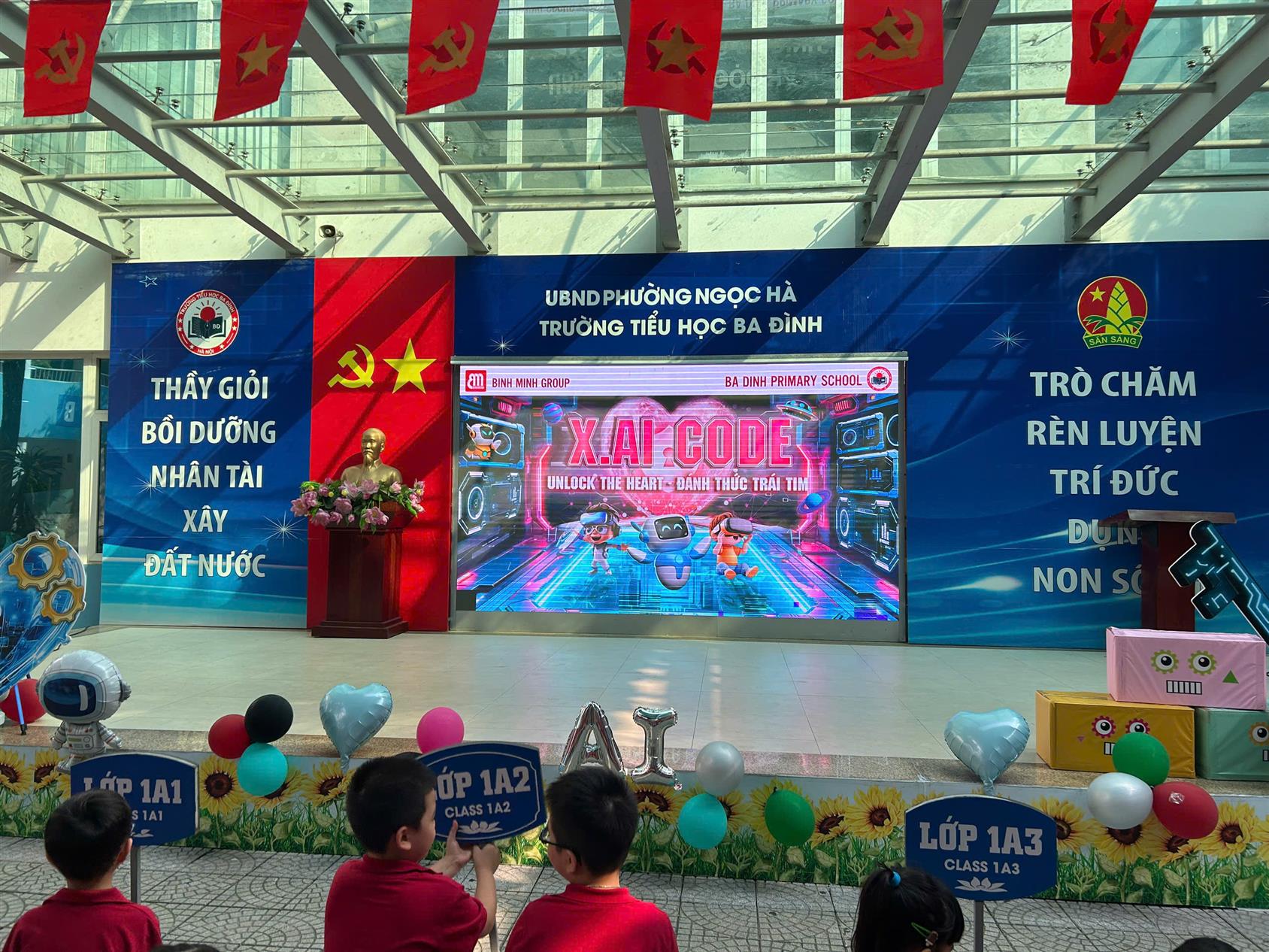 Trường Tiểu học Ba Đình rộn ràng với Chương trình Giao lưu Tiếng Anh “X.AI - Đánh thức trái tim”