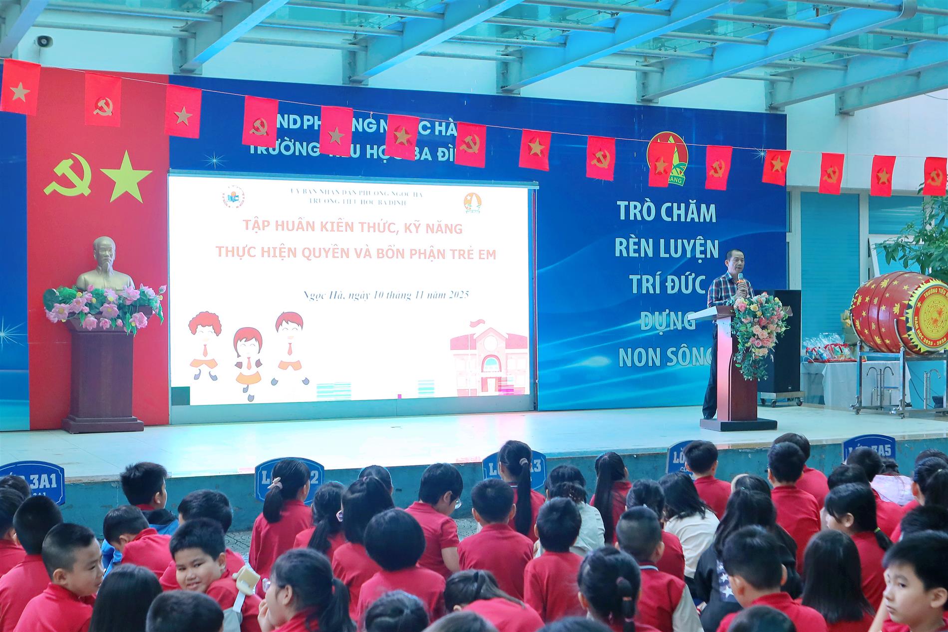 Trường Tiểu học Ba Đình tổ chức Chương trình Tập huấn kiến thức, kỹ năng thực hiện Quyền và Bổn phận trẻ em Năm học 2025 - 2026