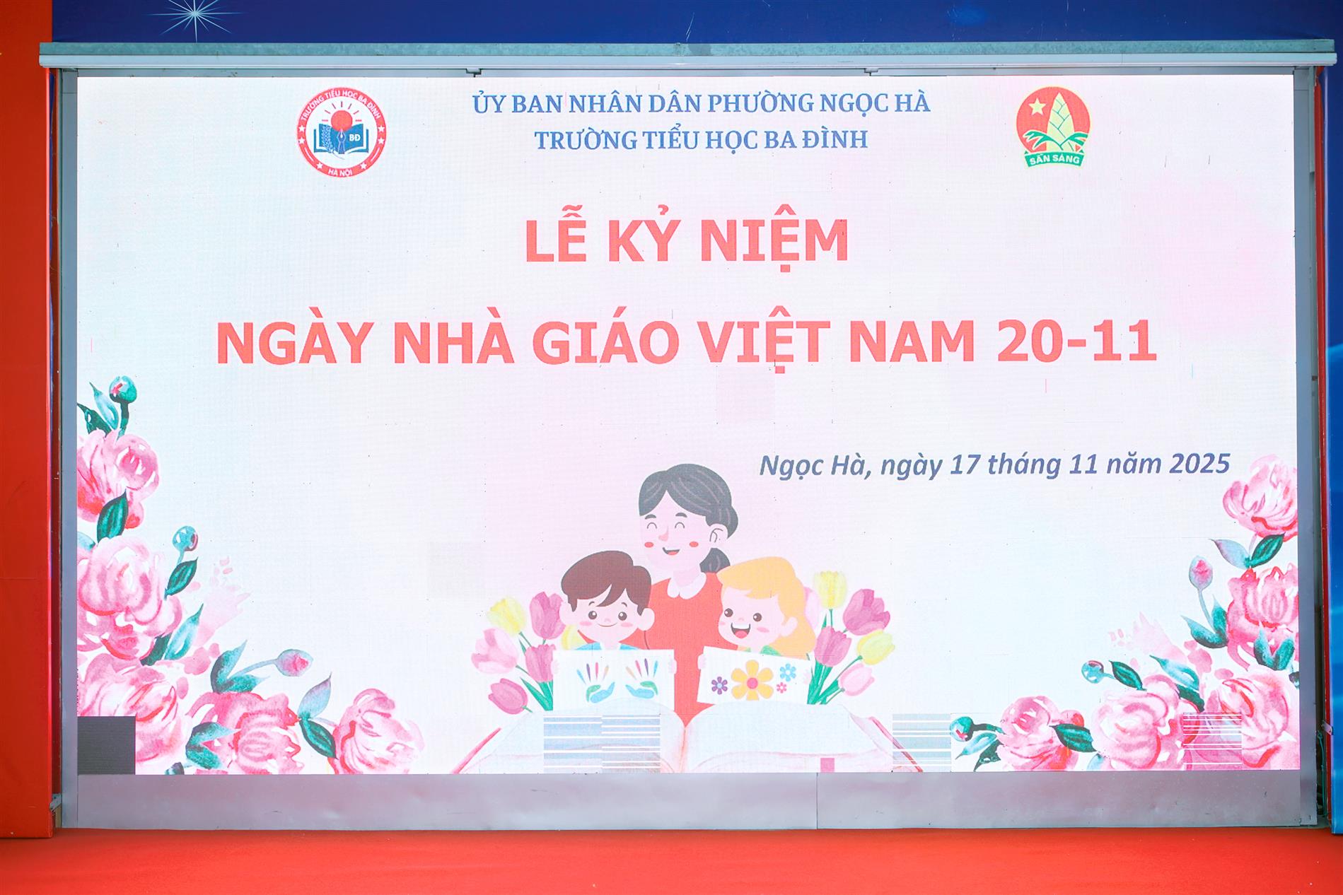 Trường Tiểu học Ba Đình tổ chức Lễ Kỉ niệm 43 năm Ngày nhà giáo Việt Nam 20/11