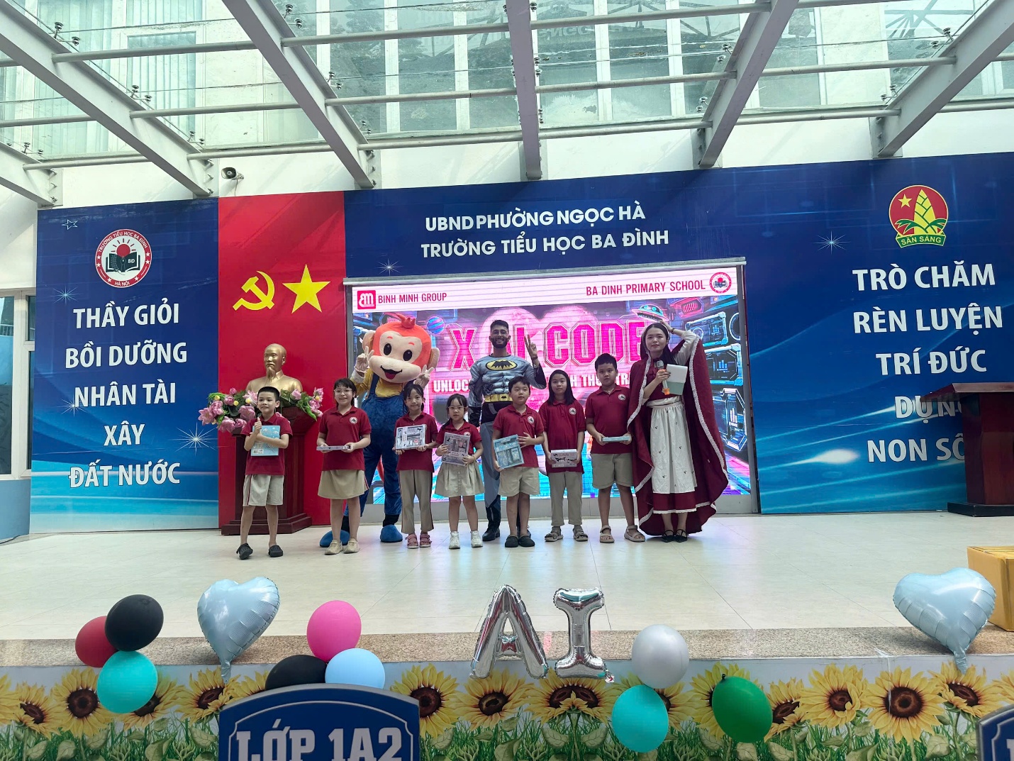 A group of people standing on a stage

AI-generated content may be incorrect.