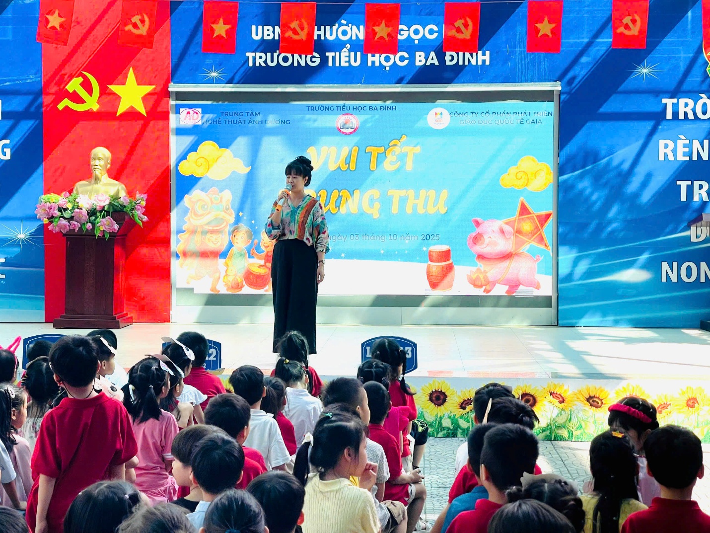 A person standing in front of a group of children

AI-generated content may be incorrect.