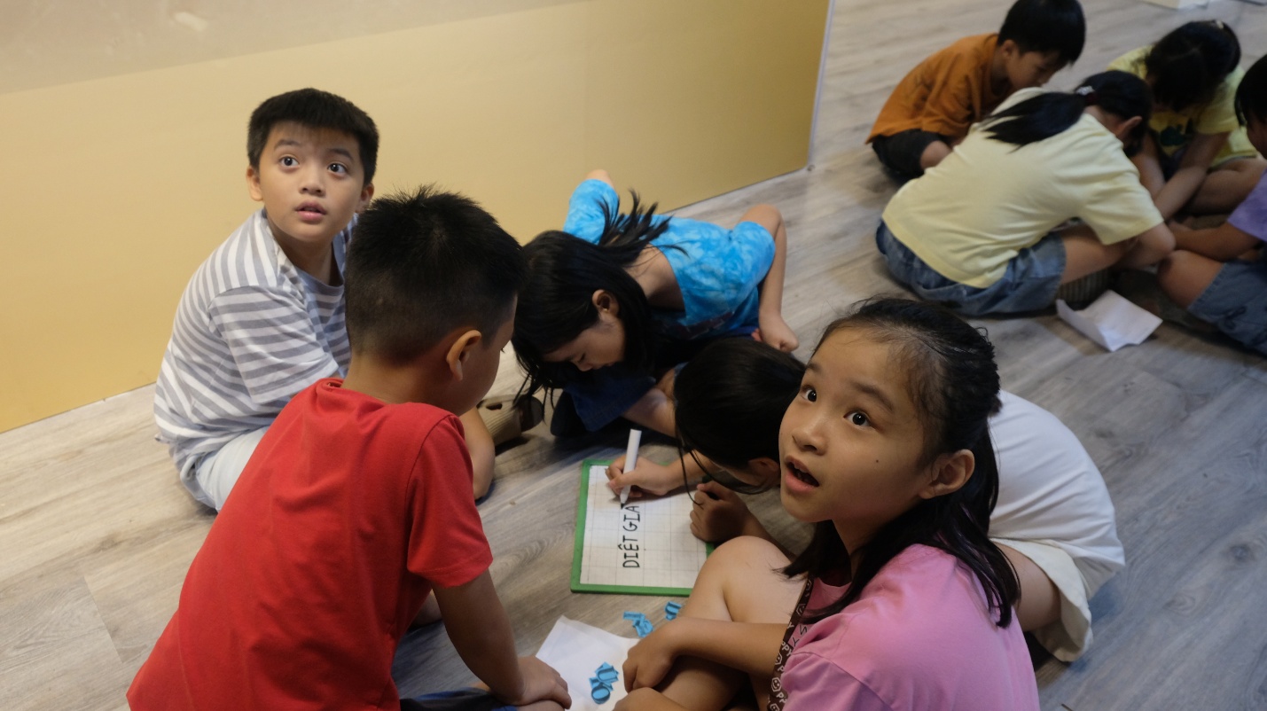 A group of children sitting on the floor

AI-generated content may be incorrect.