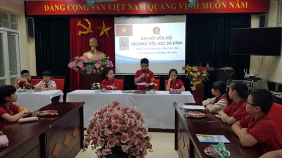 Liên đội trường Tiểu học Ba Đình tổ chức thành công Đại hội Liên đội năm học 2022-2023