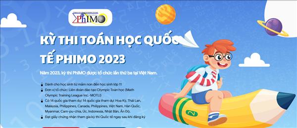 Giới thiệu một số thông tin về Kỳ thi Olympic Toán Quốc tế PhIMO 2023 ...