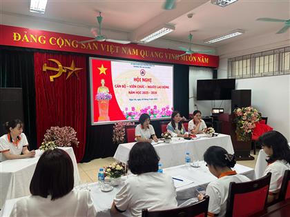 Trường Tiểu học Ba Đình tổ chức Hội nghị Cán bộ - Viên chức - Người lao động năm học 2025 - 2026