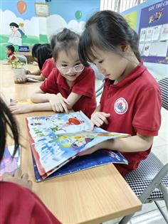 Niềm hứng thú trong mỗi giờ đọc sách tại Thư viện