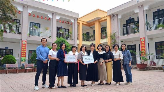 Trường Tiểu học Ba Đình “Kết nối yêu thương” cùng trường Tiểu học Trung Giã A