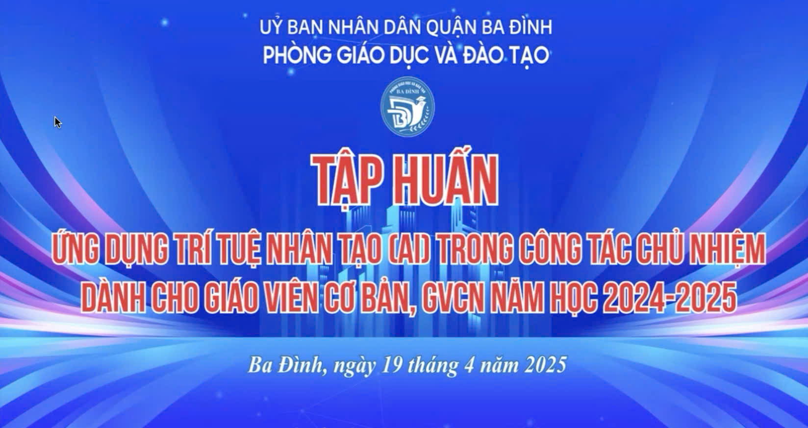 Giáo viên trường Tiểu học Ba Đình tích cực tham gia Tập huấn Ứng dụng trí tuệ nhân tạo AI trong công tác chủ nhiệm và giảng dạy