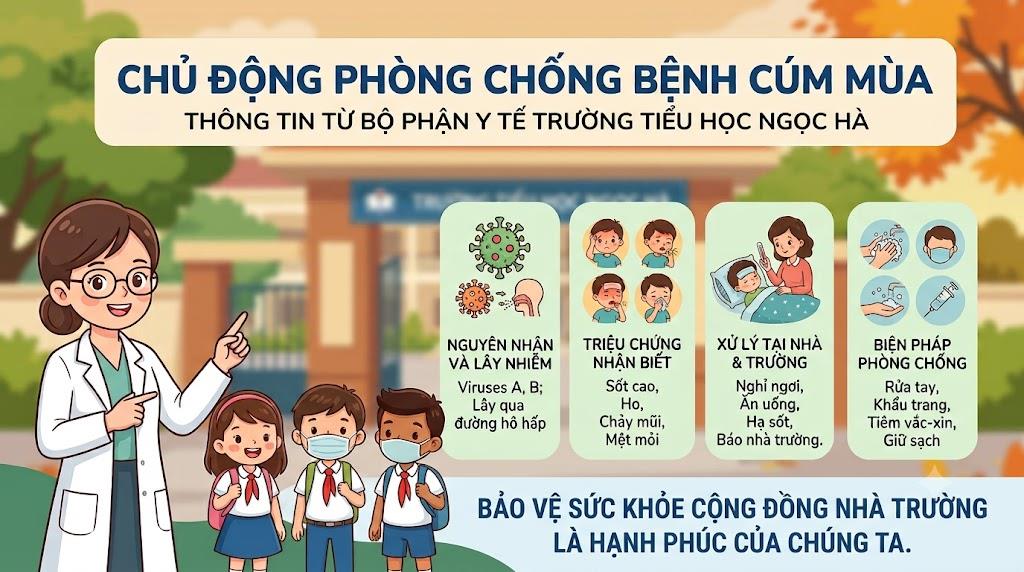 CHỦ ĐỘNG PHÒNG CHỐNG BỆNH CÚM MÙA TRONG THỜI ĐIỂM GIAO MÙA