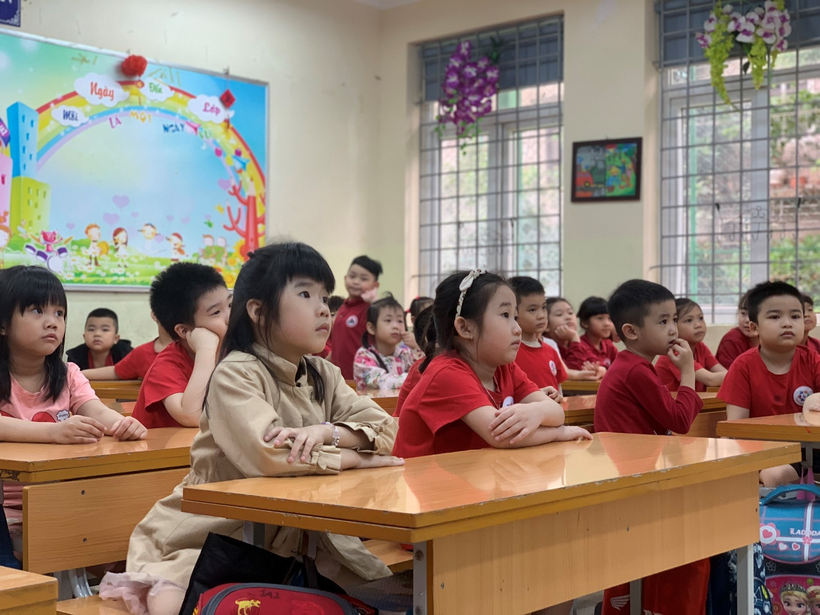A group of children sitting at desks in a classroom

Description automatically generated with medium confidence