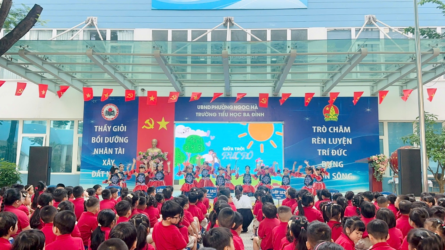 A group of children in red shirts

AI-generated content may be incorrect.